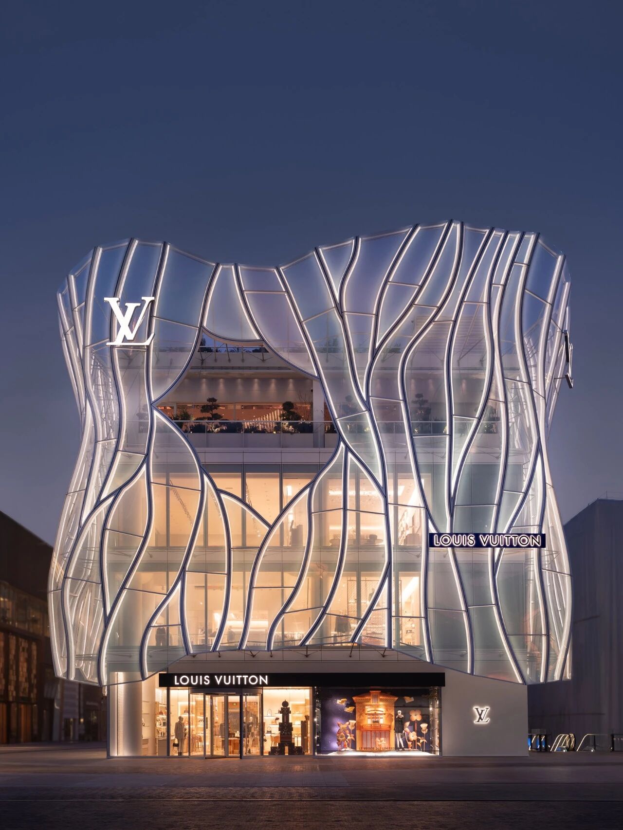 摇曳的水中珊瑚,路易威登”屯“里安家