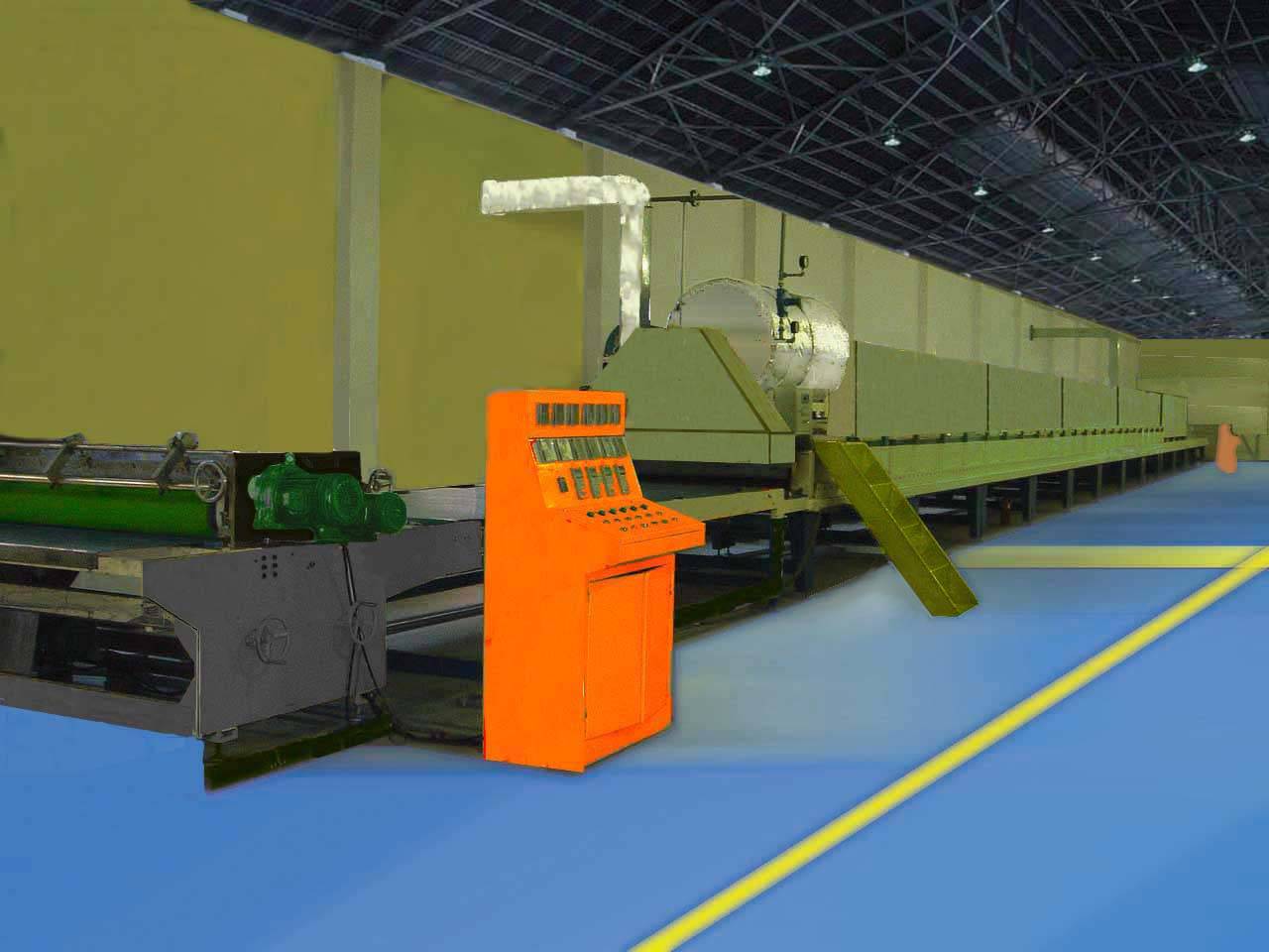 Roller coating machine
