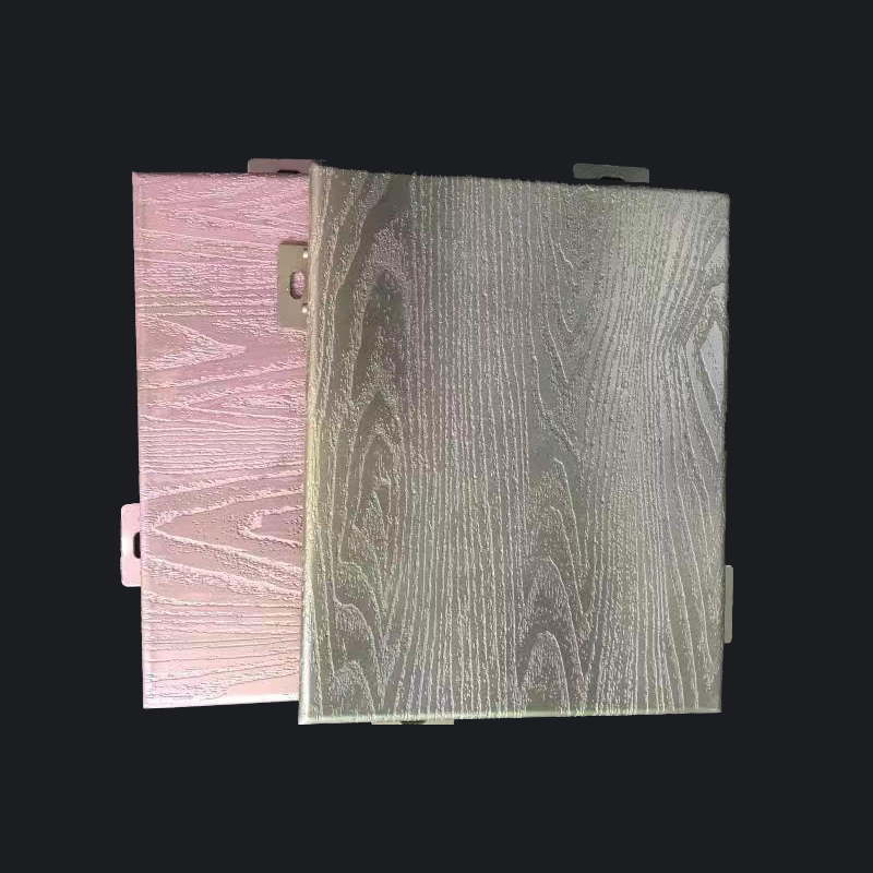 4D textured aluminum veneer